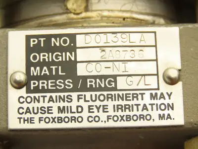 Foxboro 821GM-IK2NL1-A Pressure Transmitter 4-20mA=10psi CS-E/FD-A
