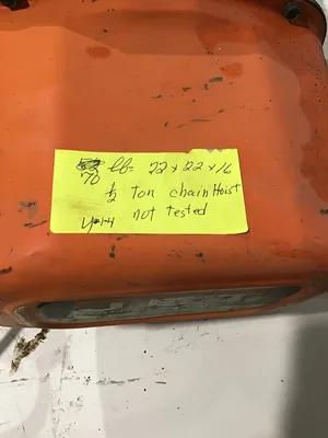 Jet 1/2SS-3-15 1/2 Ton Electric Chain Hoist