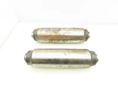 Rapistan K000379AAG Belt Conveyor Steel Idler Pulley 4" Dia 13-1/4"W  Lot of 2