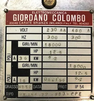 USED GIORDANO COLOMBO RV15.22.FR3.CPE