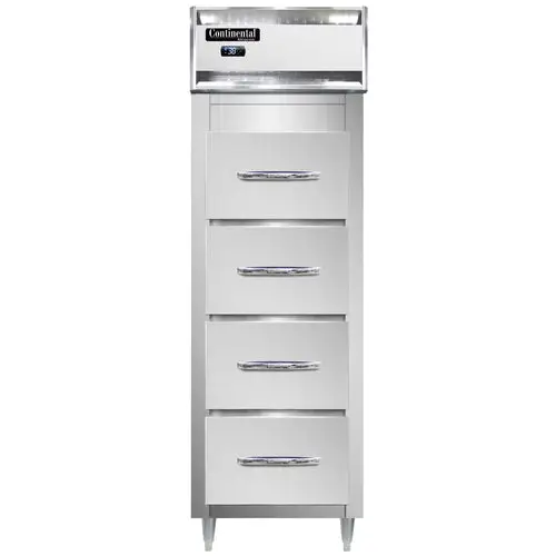 Continental D1RSNSS-F 26" Poultry & Fish File Refrigerator W/ (1) Section & (4) Drawers, 115v