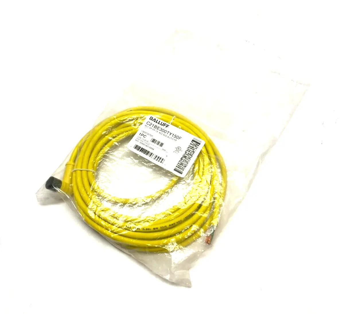 NEW BALLUFF 250V 3 PIN RIGHT ANGLE FEMALE TO FLYING LEADS CORDSET