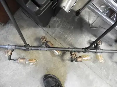 Used Falcon Restaurant Supply Used Steampunk Industrial Water Pipe and Spigot 6 LED Ceiling Light Restaurant Front of House Furnishings Illinois US | Falcon Restaurant Supply #1376650