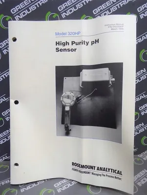 Rosemount 320 HP High Purity Ph Sensor 9240799 Rev. D New NIB