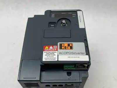 USED B&R INDUSTRIAL AUTOMATION ACOPOSINVERTER P66 W/ POWERLINK COMM. CARD