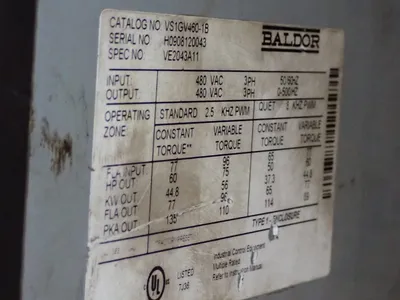 USED BALDOR VS1GV4601B