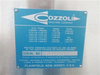 Used COZZOLI _UNKNOWN_ Ampoule Washers Connecticut US | DMC Industries #1281962