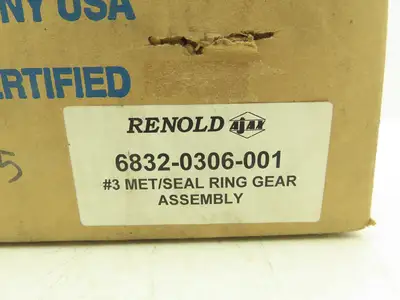 Renold 6832-0306-001 Ajax 308 Ring Gear Size 3 Coupling 9-7/16"Flange OD