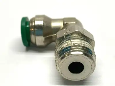Used PARKER ELBOW TUBE TO PIPE 3/8" O.D. X 3/8" THREAD Hoses | Maverick Industrial Sales #1120106