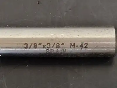 End Mill Flute 3/8 x 3/8 in. M-42