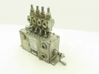 Madison Kipp SVH 4-Point Lubricator Sight Feed Oiler Pump Tank 9.75"L x 4"x 5.5"