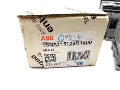 USED ABB ENTRELEC FEED-THROUGH TERMINAL BLOCK GRAY 12MM