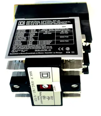 NEW SQUARE D 8501XO20 V02 AC CONTROL RELAY SER A