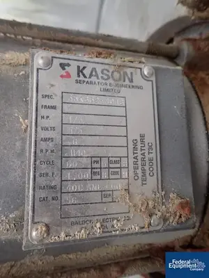USED Kason 40" Kason Screener, S/S, 1 Deck