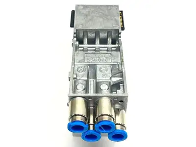 VMPA2-FB-AP-2-1 | Festo  Sub Base w/ VMPA2-FB-EMG-4 and (2x) VMPA2-RP Covers - Used