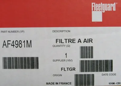 NEW FLEETGUARD AF4981M AIR FILTER