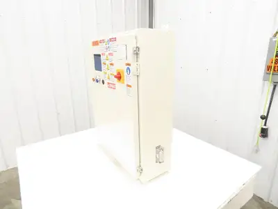 Hoffman A302408LP Electrical Enclosure 30x24x8" Control Panel  4.75x3.75" Cutout