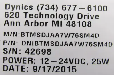 NEW DYNICS BTMSDJAA7W765M4D CONTROLLER DNIBTMSDJAA7W765M4D