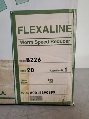 GROVE GEAR B226 20:1 RATIO WORM SPEED REDUCER. 4F-34