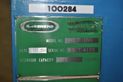 USED GREENERD HCT 100