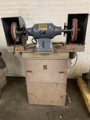 3607-550 Baldor 1 HP, Double End Buffing Unit with Handler Dust Collector Base