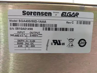 USED SORENSEN SGA400/50D-1AAA