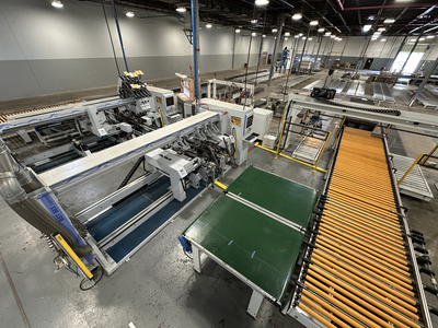 Weeke Models Optimat BST503 and BST507 CNC Through Feed Boring Line
