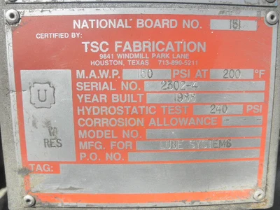 USED LUBE SYSTEMS INC. NFP-1-1-150-2-SS4