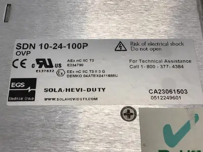 USED SOLA SDN10-24-100P
