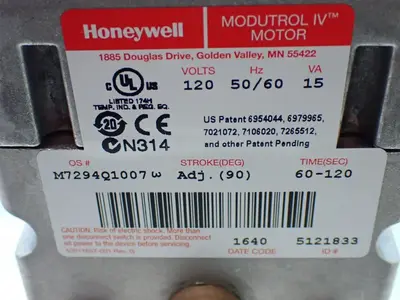 New | in-Stock HONEYWELL M7294Q1007 Rotary Actuators Ohio US | HGR 24 #1020236