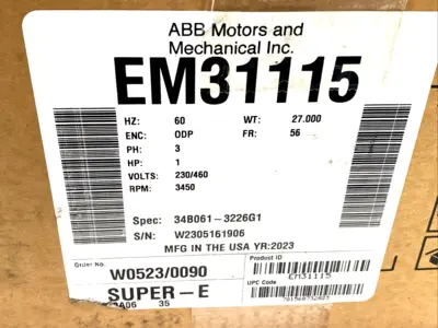 USED BALDOR 34B061-3226G1