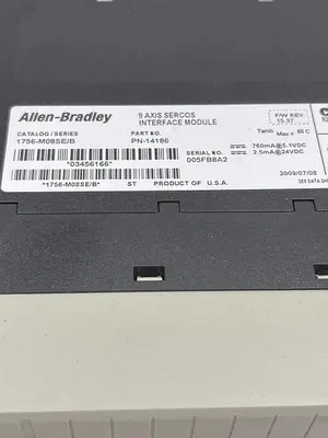 Used ALLEN-BRADLEY ALLEN-BRADLEY 1756-M08SE/B PLC Input & Output | ND Industrial Surplus #1214517