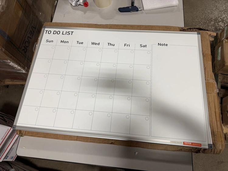 Used TO DO LIST WHITEBOARD MONTHLY PLANNER _UNKNOWN_ Office Equipment Michigan US | Miedema Asset Management Group #1419397