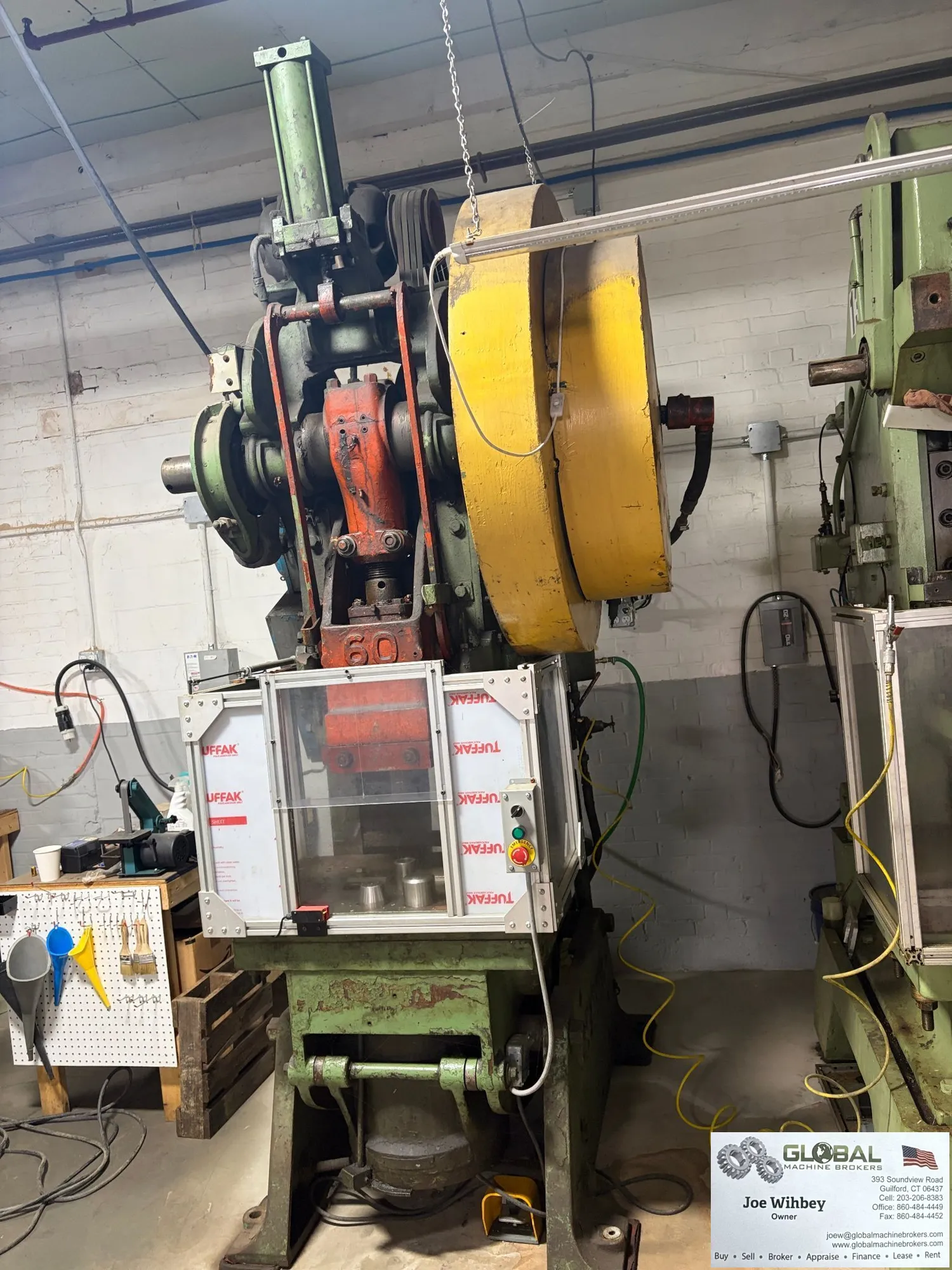 Clearing 60 ton OBI Stamping Press 4” Stroke Air Clutch