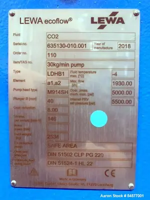 Used LEWA ECOFLOW Pumps (Metering) Illinois US | Aaron Equipment #1324597