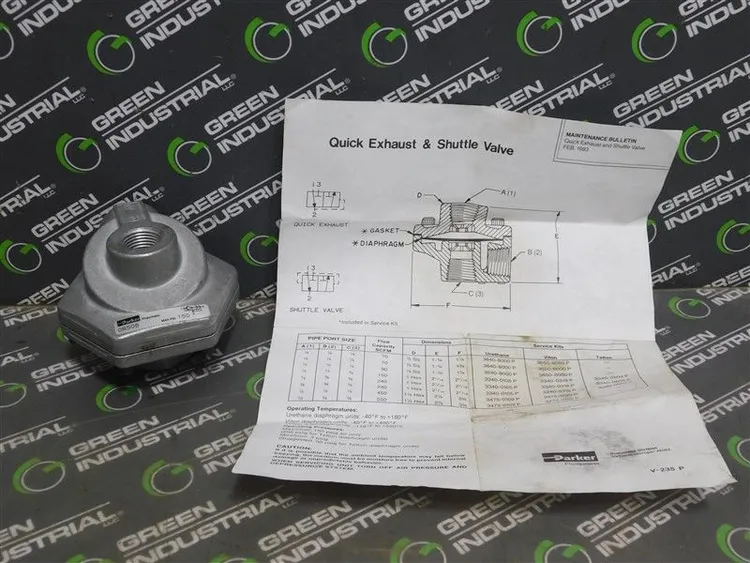 Used PARKER OR50B Valves/Fittings | Green Industrial #674607