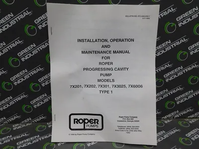 Roper Pumps 72201 NNV Progressing Cavity Pump Type 1 3/4" Shaft Diameter Surplus