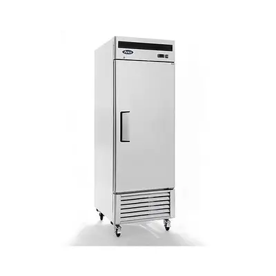 Single solid door freezer - BOTTOM MOUNT