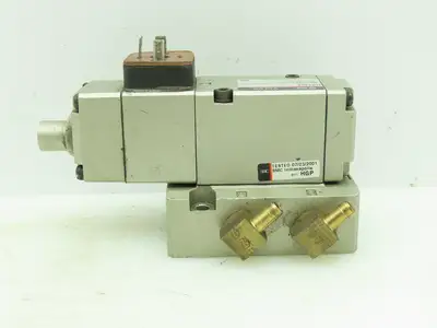 SMC US7406 Pneumatic Directional 3-Way Air Solenoid Valve 120VAC 150PSI