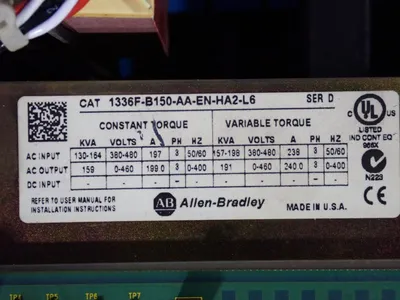 Used ALLENBRADLEY 1336 PLUS 2 Variable Speed Drives Ohio US | HGR 24 #1064827