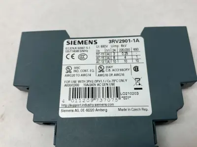 USED SIEMENS LATERAL AUXILIARY SWITCH 1NO + 1NC