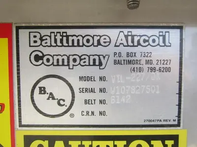 USED BALTIMORE AIRCOIL VTL-227/OX
