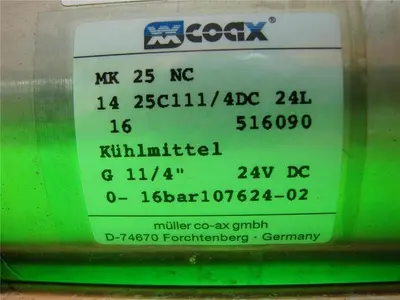 USED CO AX VALVES INC MK252C116GGB11/4P20XB