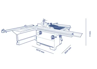 SCM minimax cu 300c Combination Machine (1-Phase) (5.5′ & 8.5′ Slide Options)