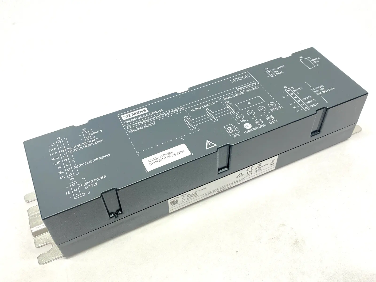 USED SIEMENS SIDOOR ATD430W CONTROL UNIT 36VDC