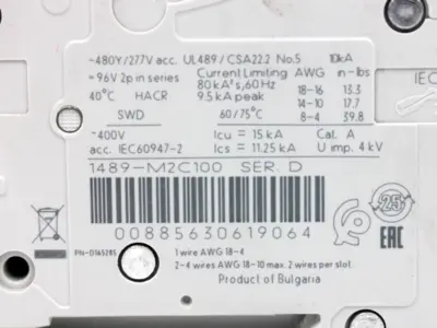 USED ALLEN BRADLEY 1489-M2C100