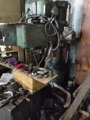 MAS Radial Drill, in working condition, visible under power