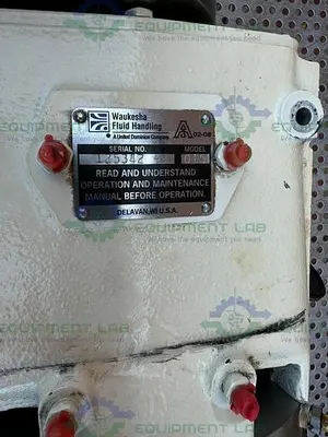 USED WAUKESHA CHERRY BURRELL 015 ROTARY LOBE PUMP W/ STAINLESS 1/2 HP MOTOR 3PH