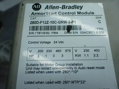 USED ALLENBRADLEY 280DFN10R