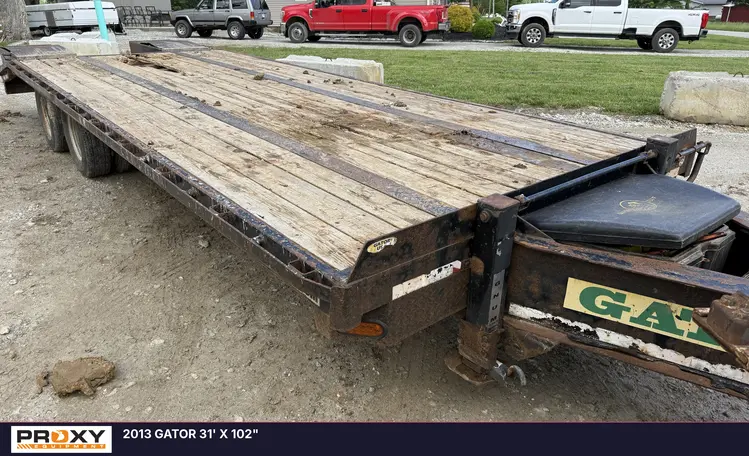 Used 2013 GATOR 31' X 102" Flatbed Trailers Kentucky US | Proxy Equipment #1388851